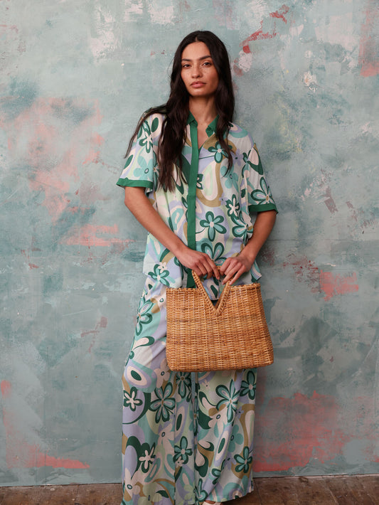Antibes green floral set