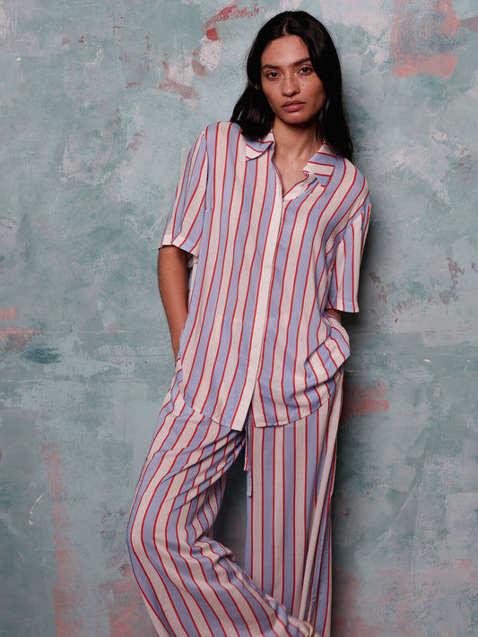 Antibes seaside stripe set