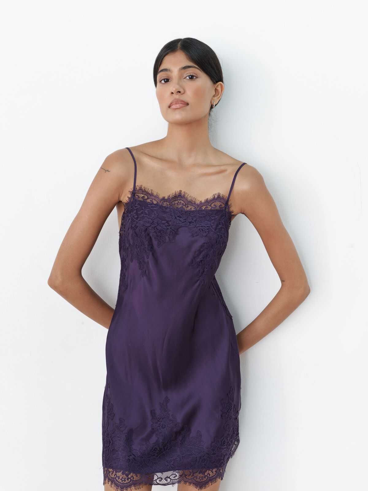 Gabi purple haze lace dress