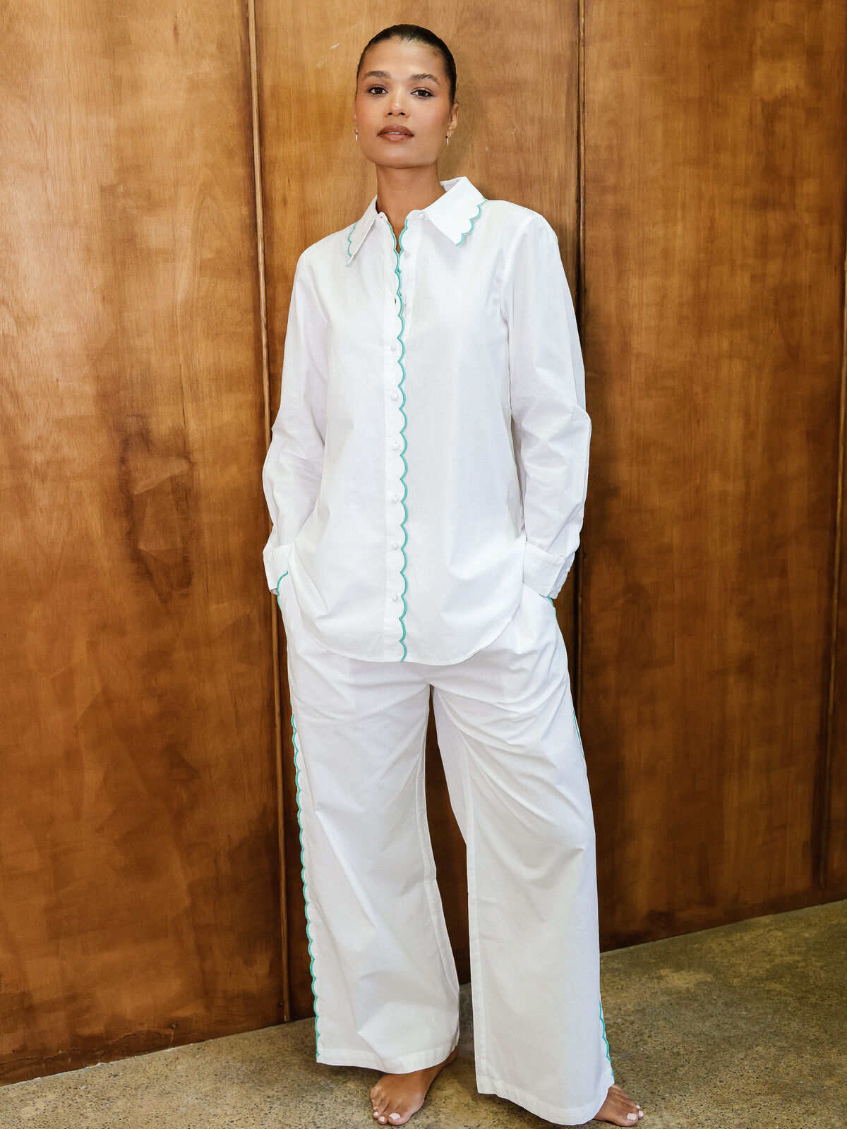 Ariel White Organic Cotton Set