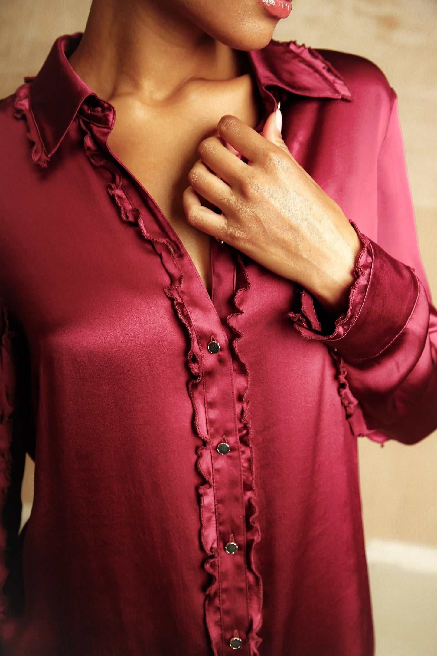 Vogue Ruby silk set
