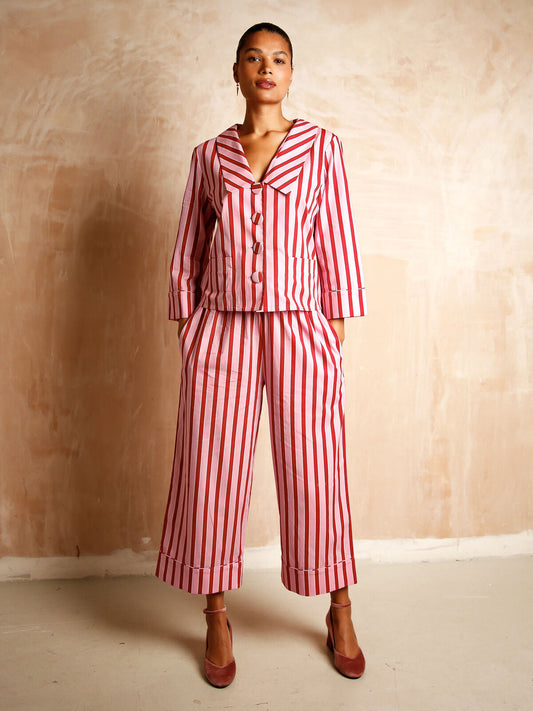 Demi organic cotton stripe set