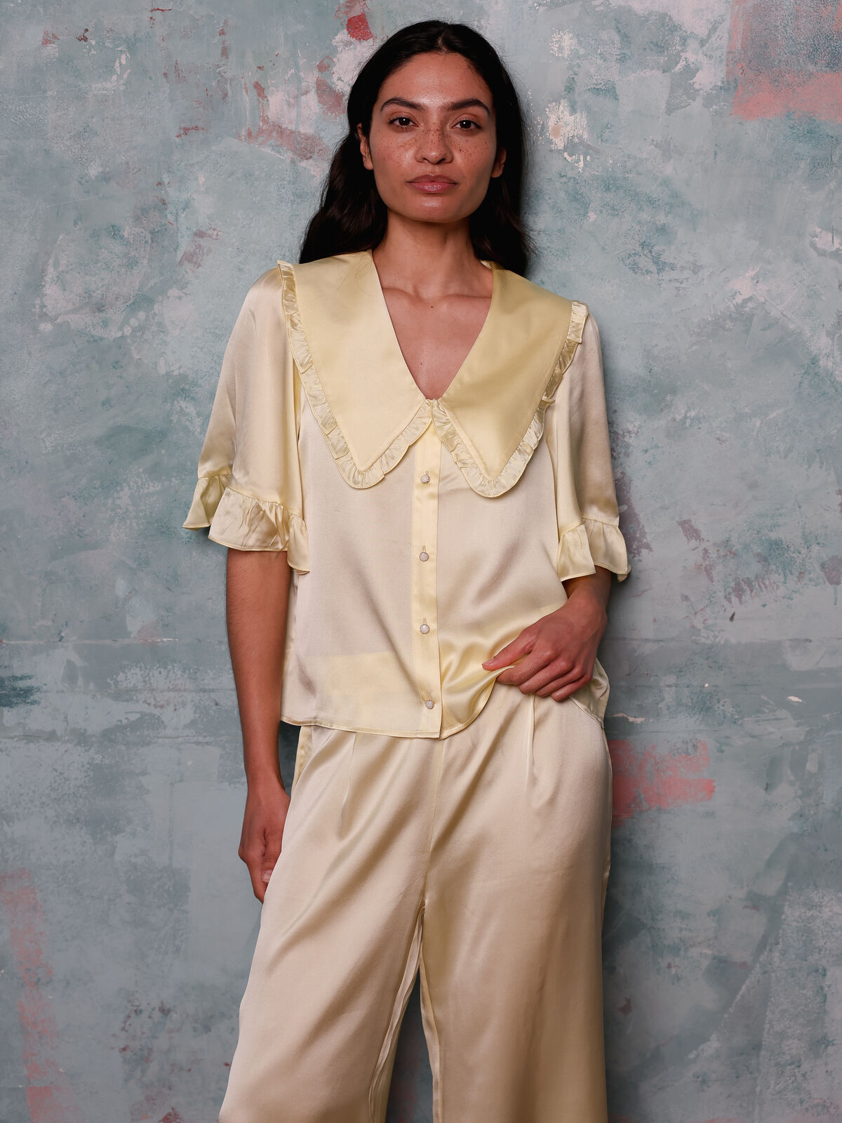 Selene pear silk set