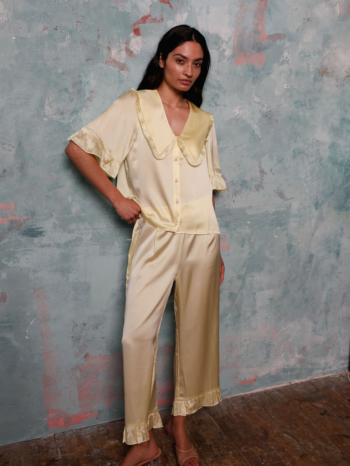 Selene pear silk set