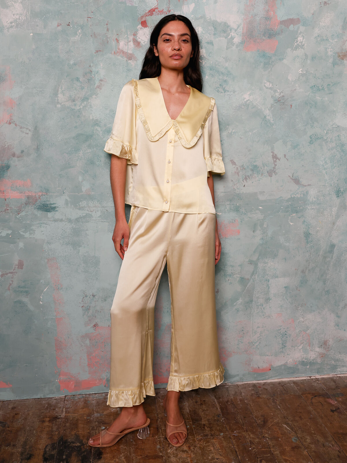 Selene pear silk set