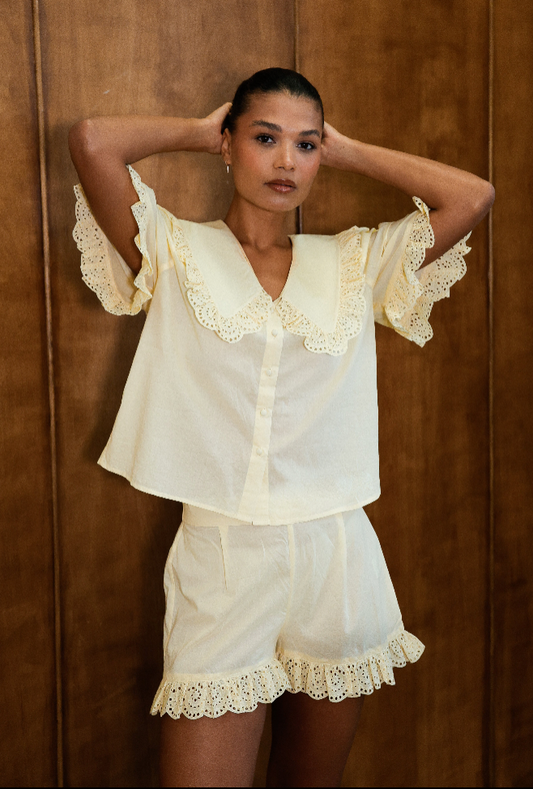 Luna Lemon Organic Cotton Set Sample