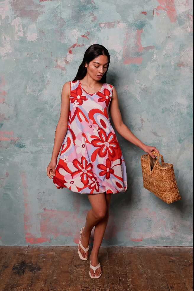 Suzi Bubble Dress Organic Cotton Sample
