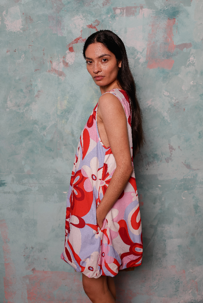 Suzi Bubble Dress Organic Cotton Sample