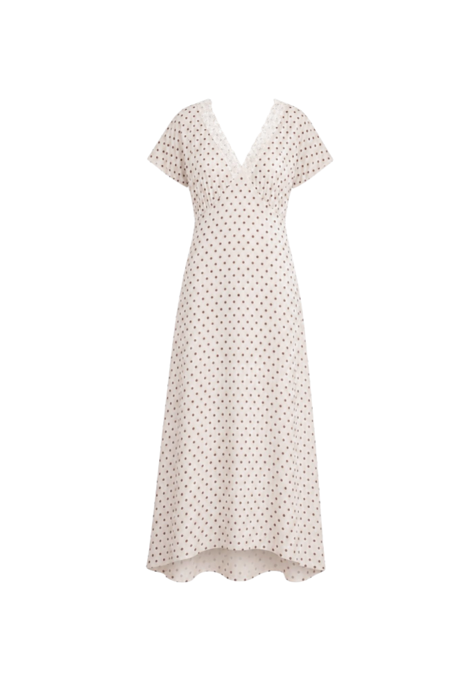 Jonesy cream polka dot dress - sample
