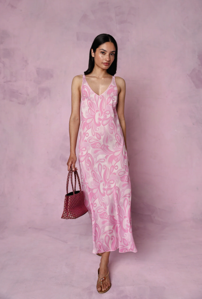 Teresa silk-blend slip dress - sample