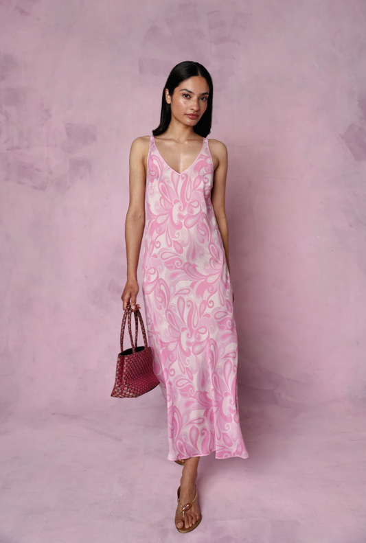 Teresa silk-blend slip dress - sample