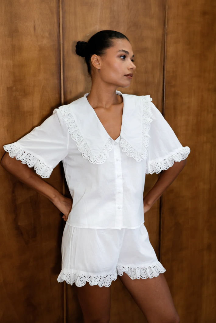 Luna Broderie Organic Cotton Set Sample