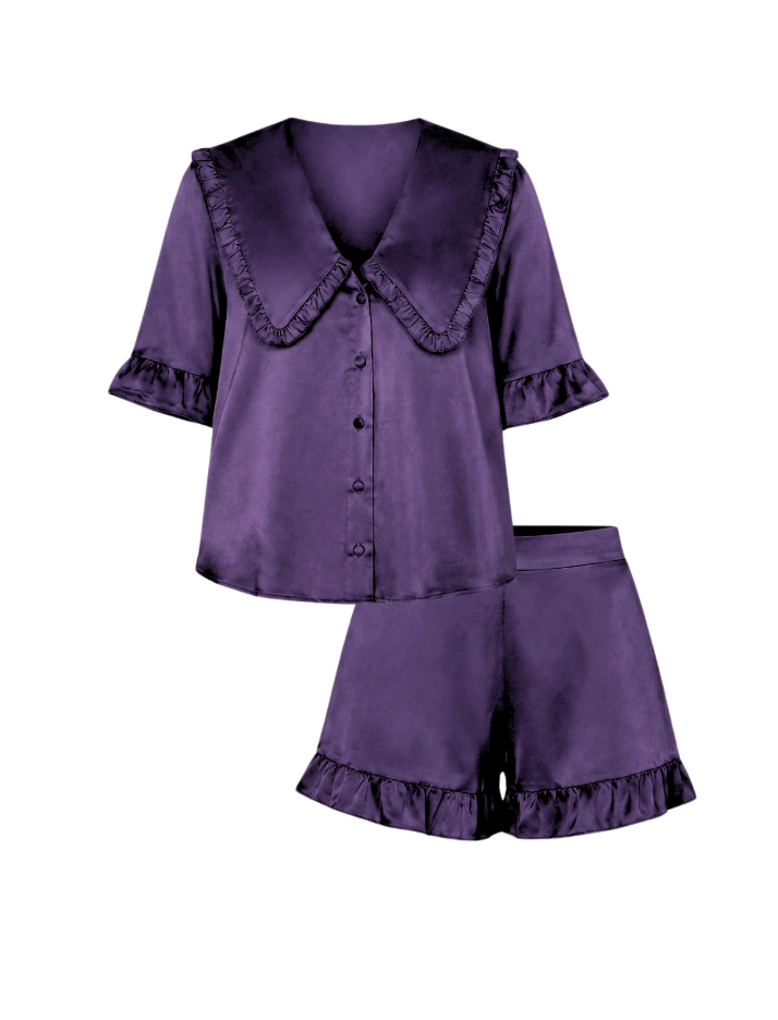 Luna purple haze silk set