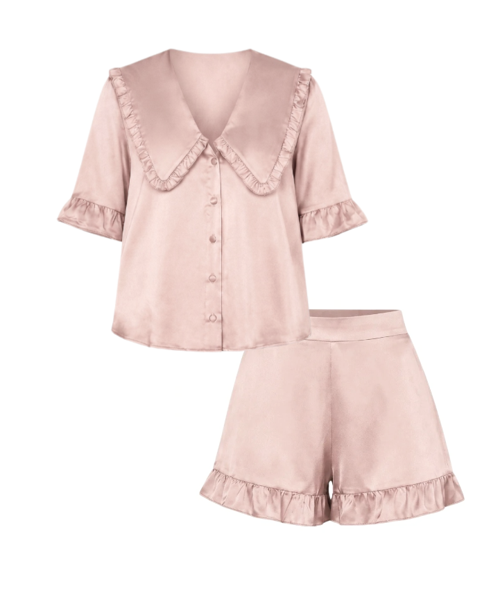 Luna rose silk set