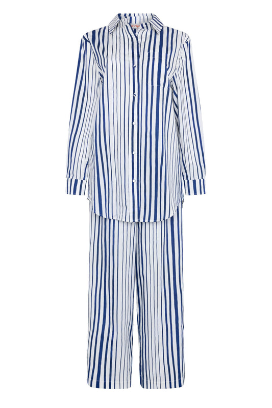 Lila Navy Stripe Set