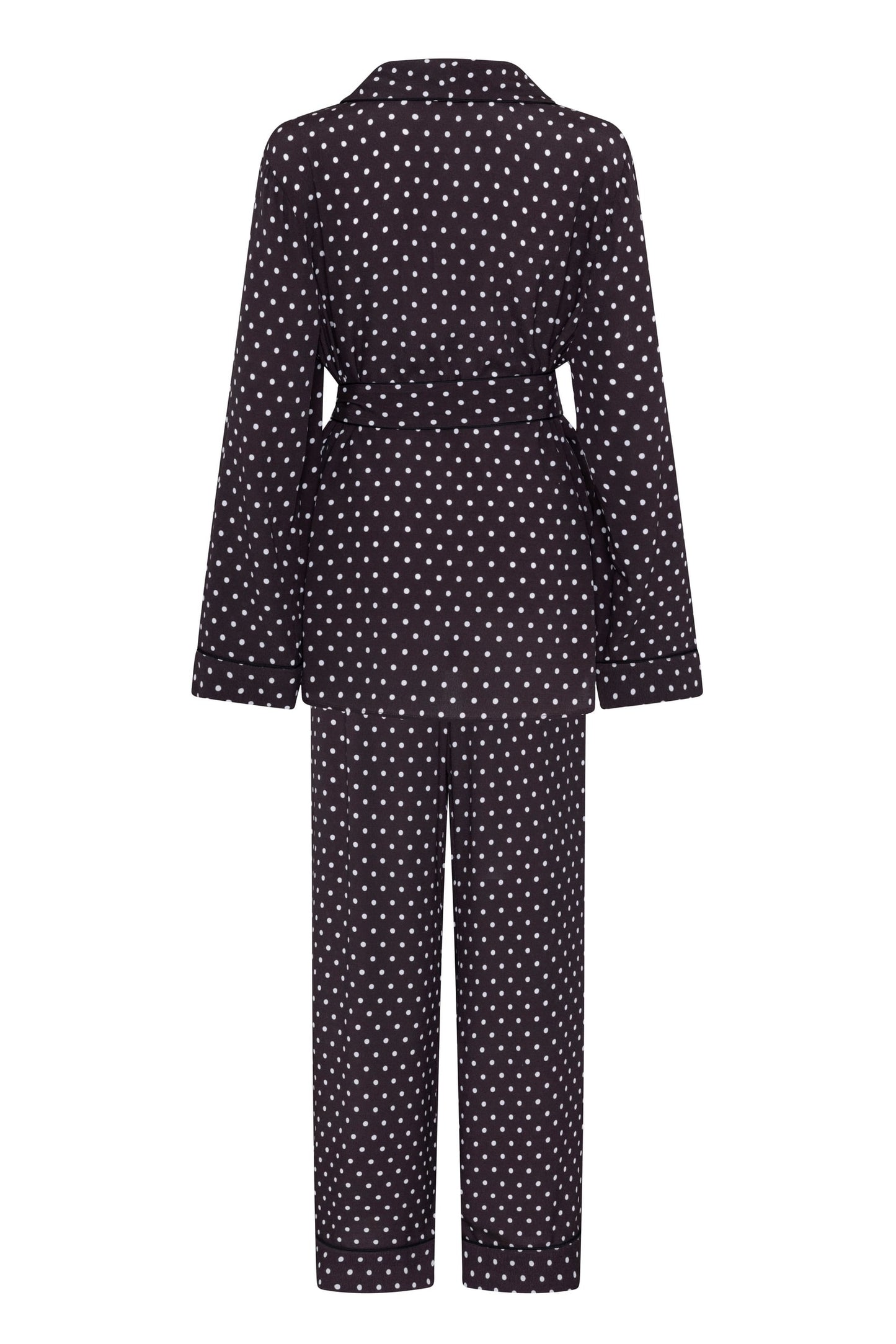 Rizzo Brown Polka Dot Smoking Suit