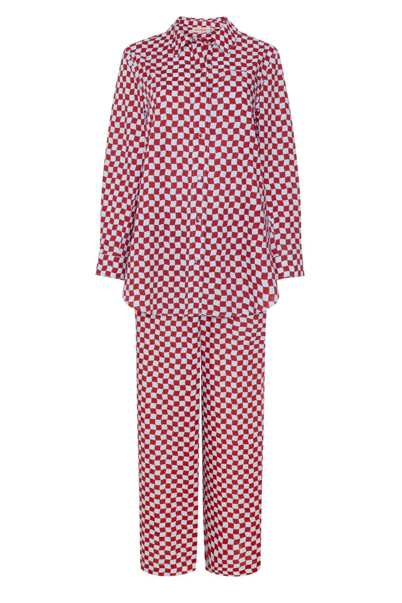 Lila Chili Checkerboard Set