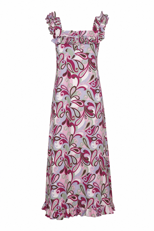 Lucinda organic cotton swirl dress