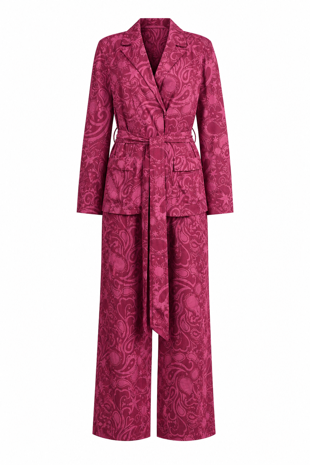 Pamela Ruby Paisley Smoking Suit