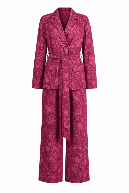 Pamela Ruby Paisley Smoking Suit