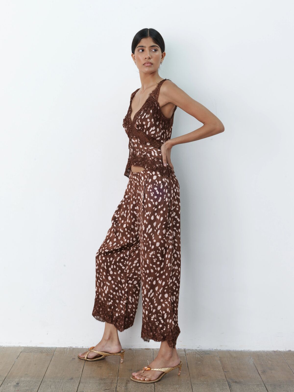Jasmine lace trouser bambi