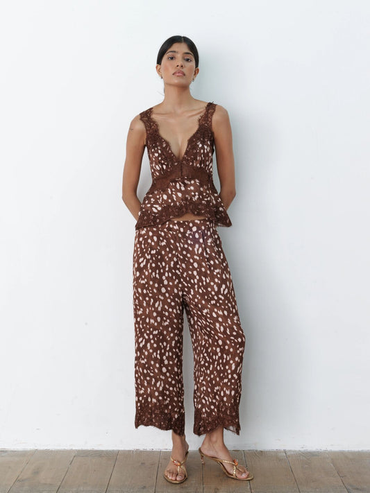 Jasmine lace trouser bambi