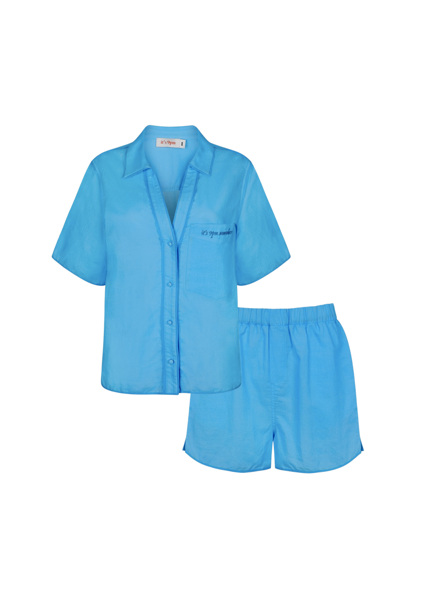 Matilda Blue Linen Set - sample