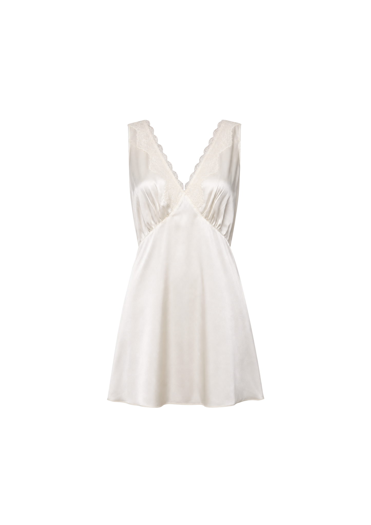 Alessia cream silk dress