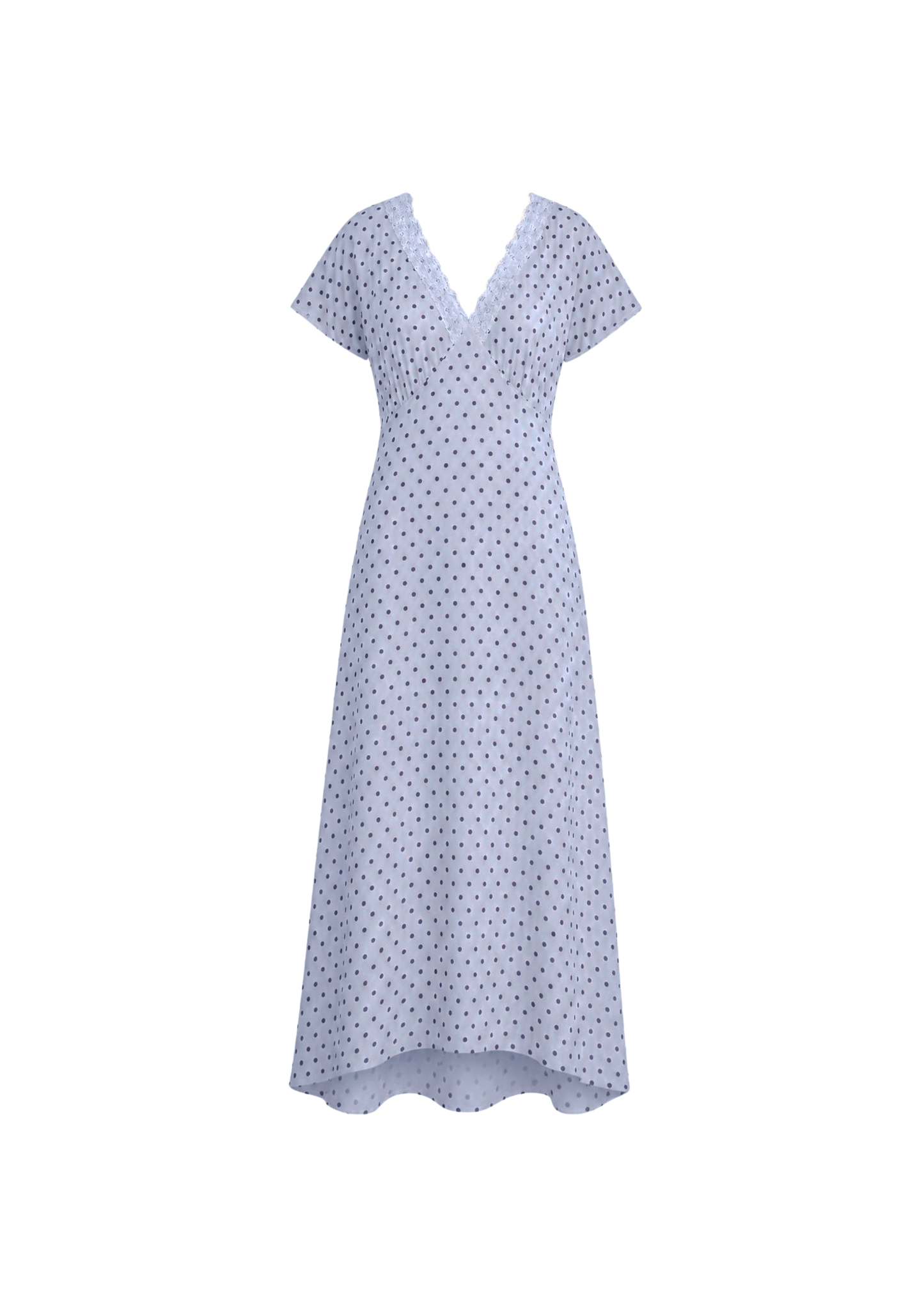 Jonesy blue polka dot dress
