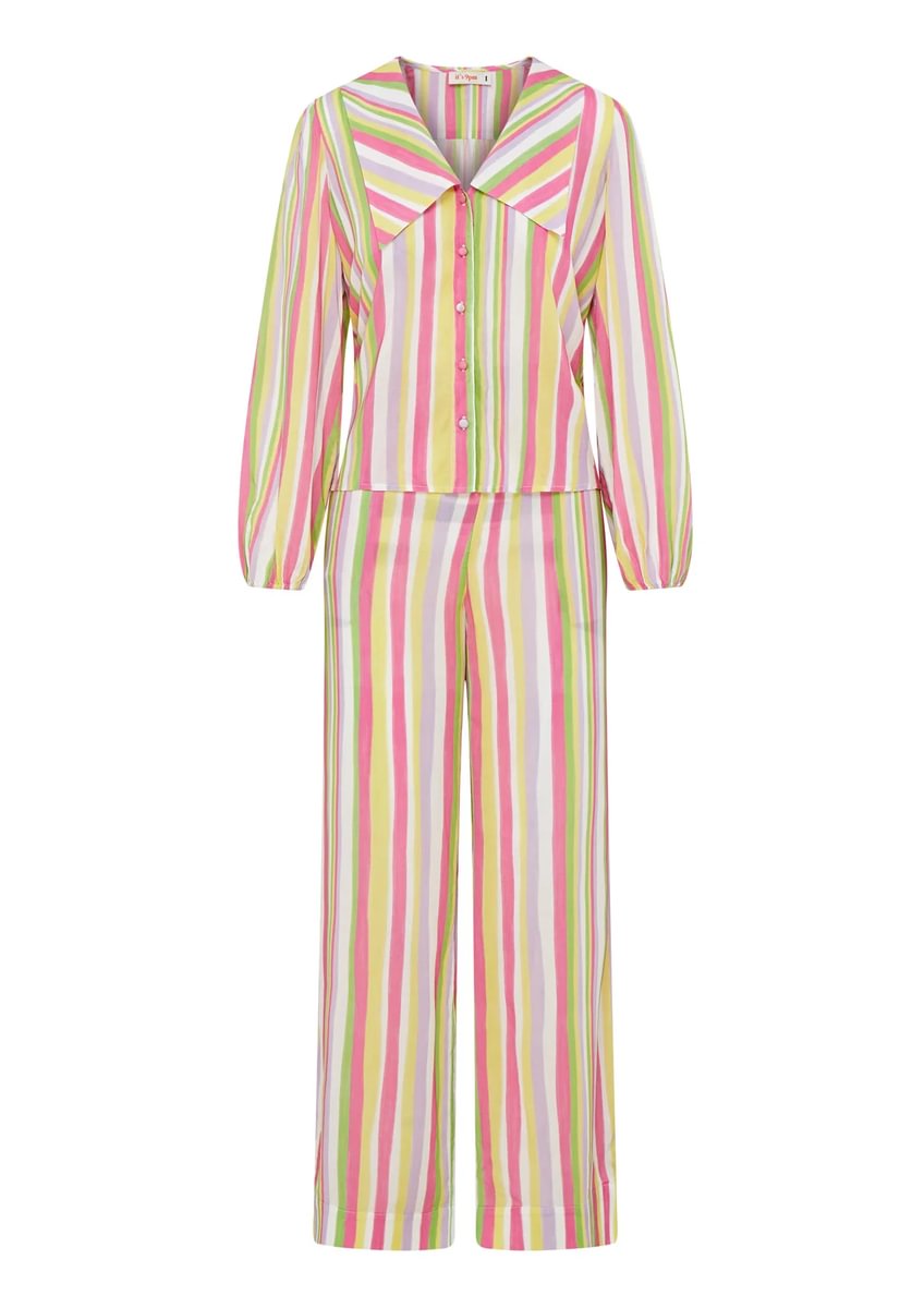 Frenchie stripe pyjama set