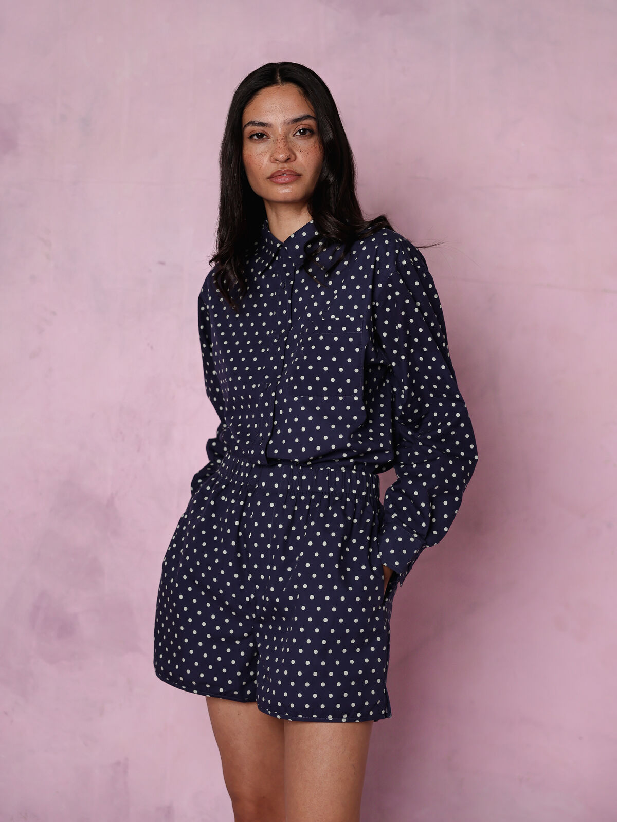 Jessie organic cotton navy set