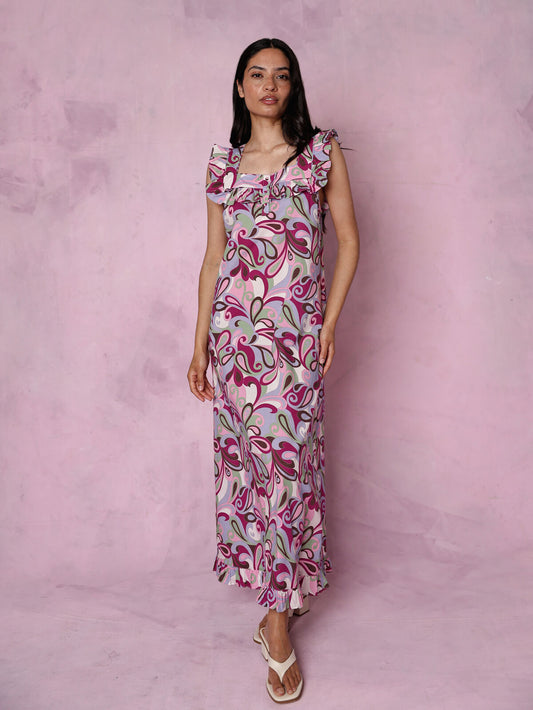 Lucinda organic cotton swirl dress