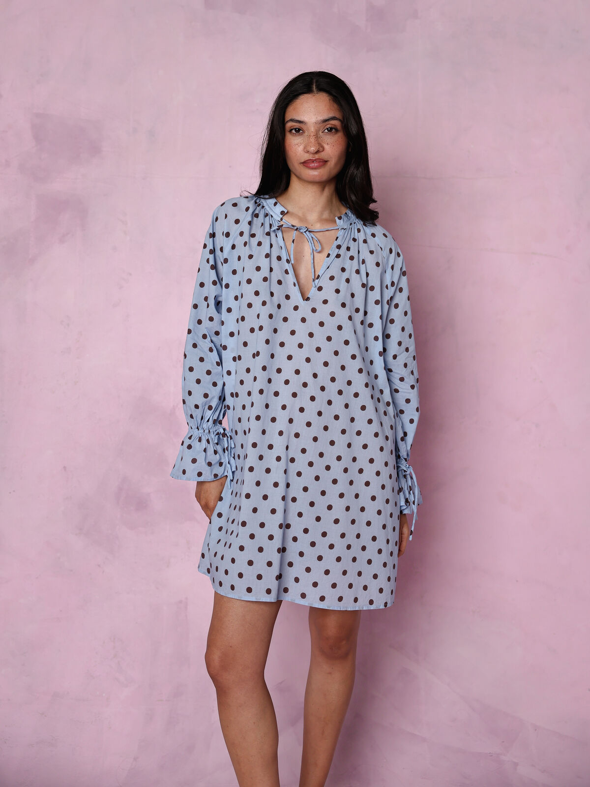Margot organic cotton blue dress