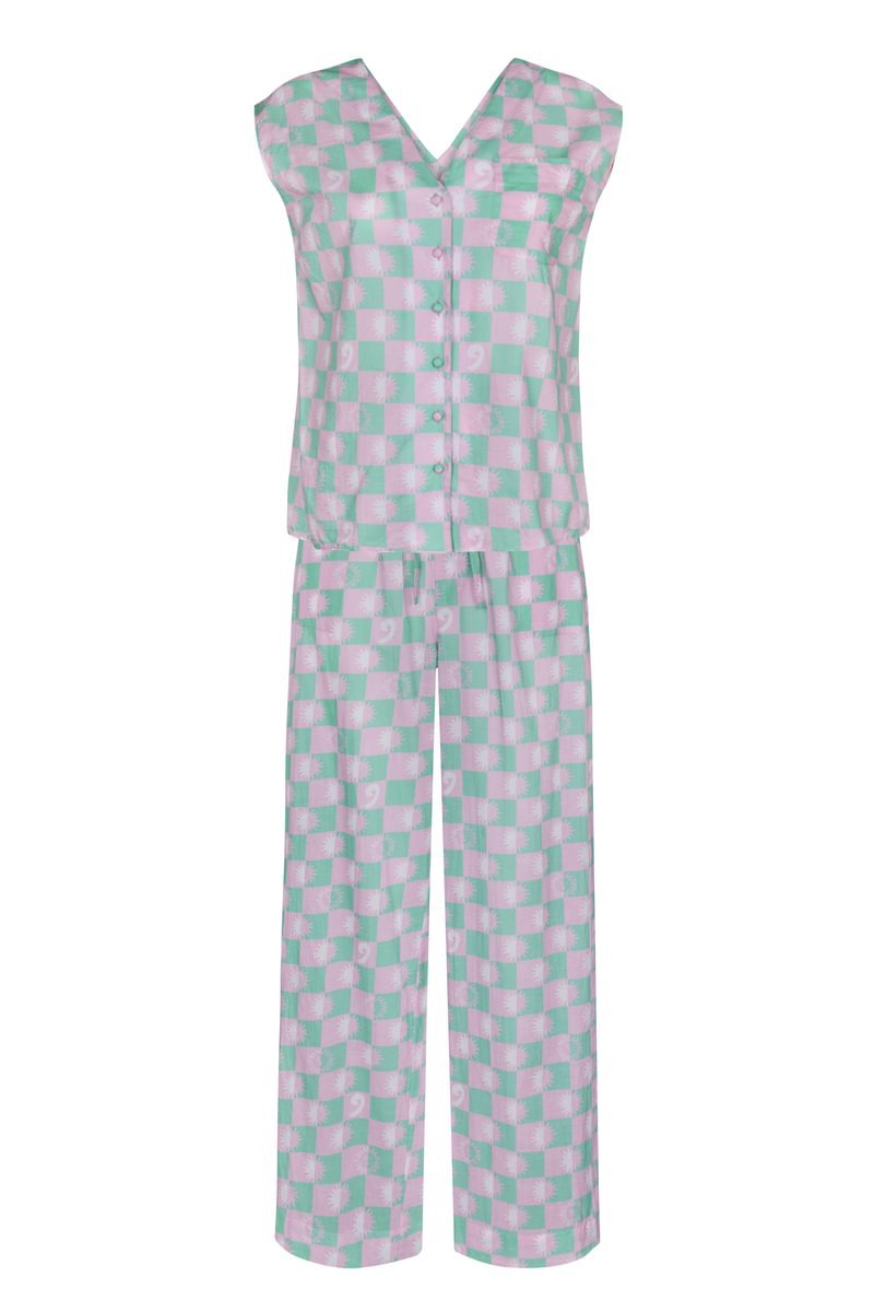 Sandi Green and Pink Cotton Set