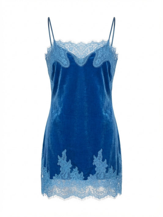 Gabi silk-velvet dress