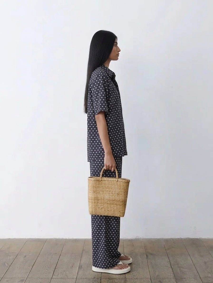 Antibes brown polka