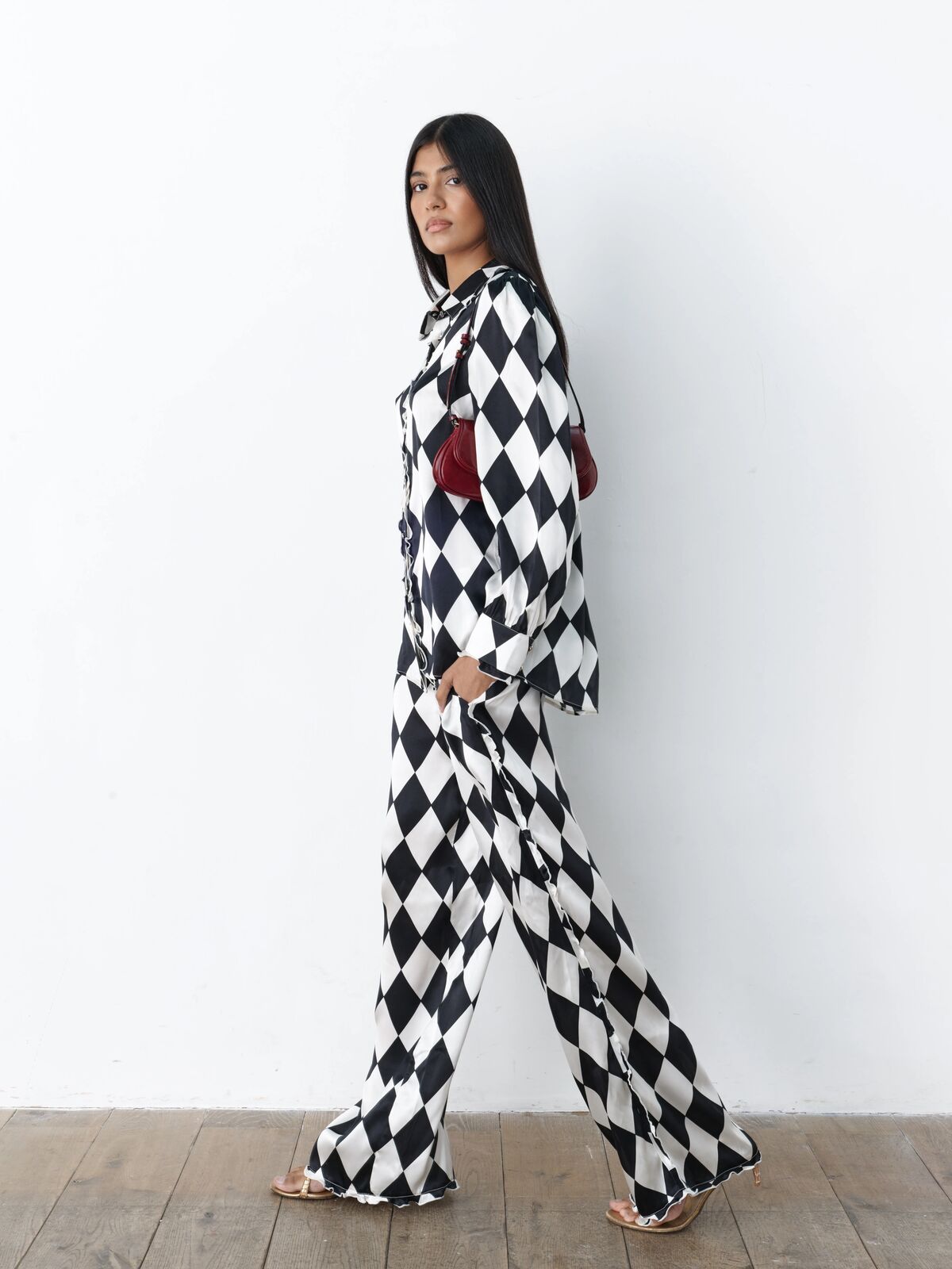 Vogue Harlequin Silk Shirt