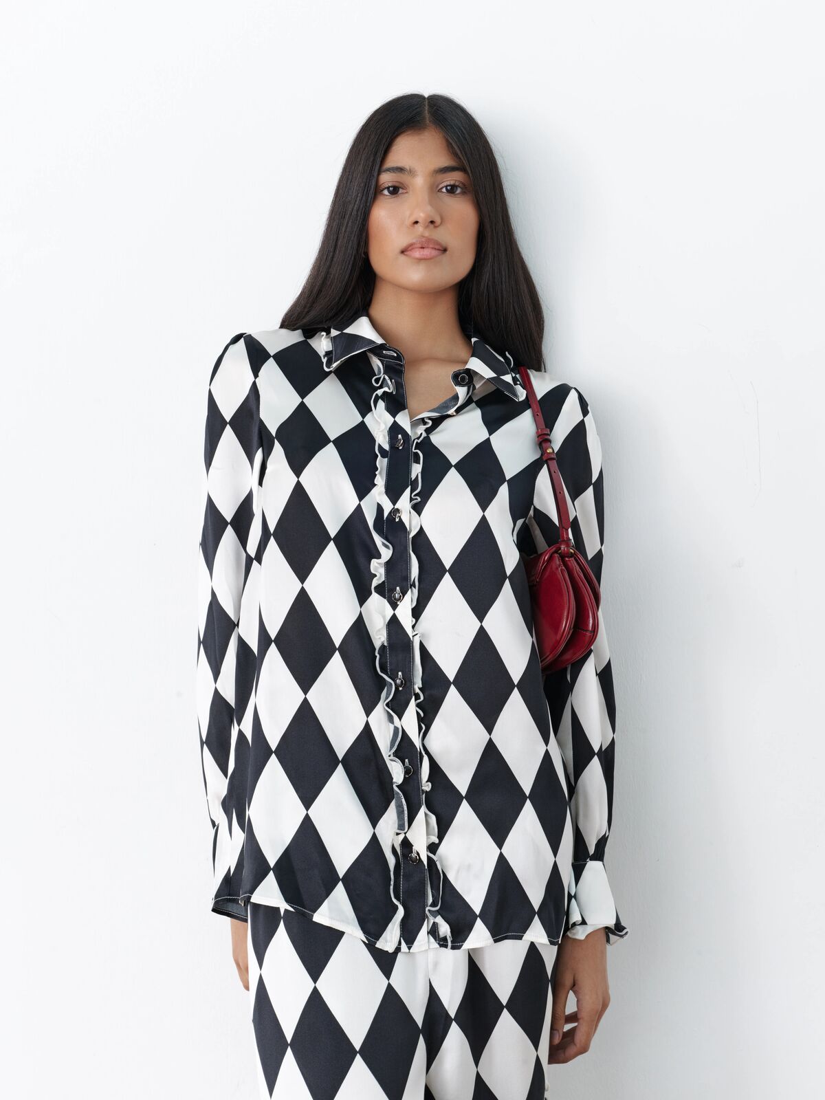 Vogue Harlequin Silk Shirt