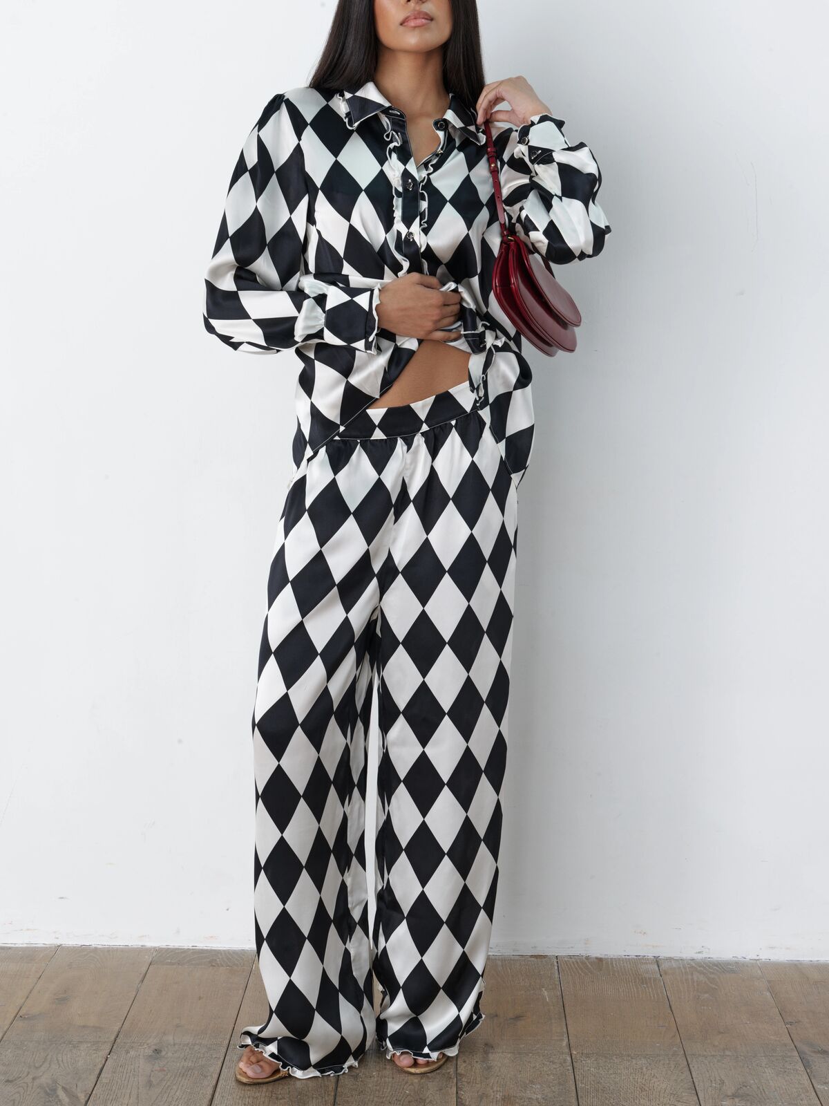 Vogue Harlequin Silk Shirt